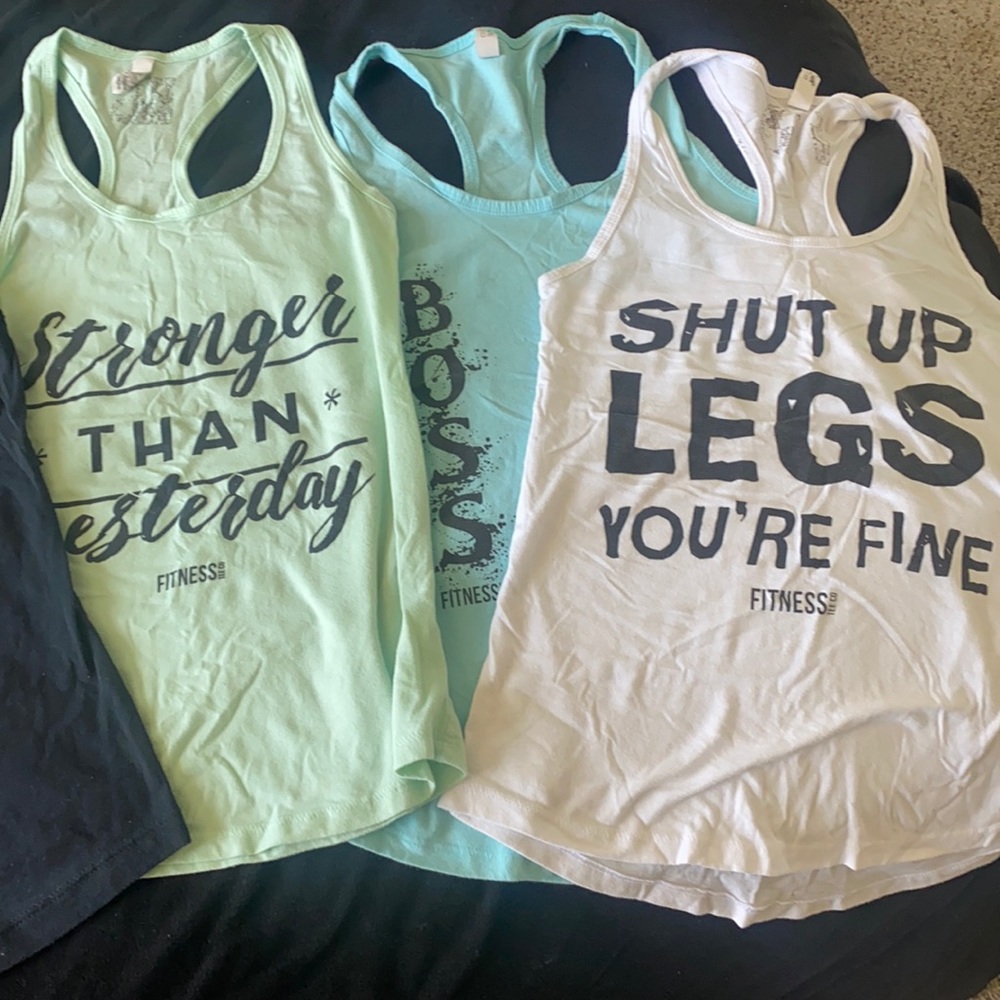 Small  MyFitness Tee Co. Motivational Fitness Tanks.